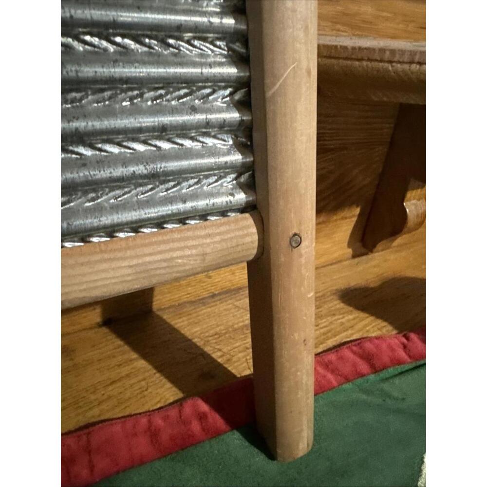 VTG Primitive Washboard Columbus Co. DUBL Handl Lingerie Laundry Room decor Smal - Picture 9 of 11